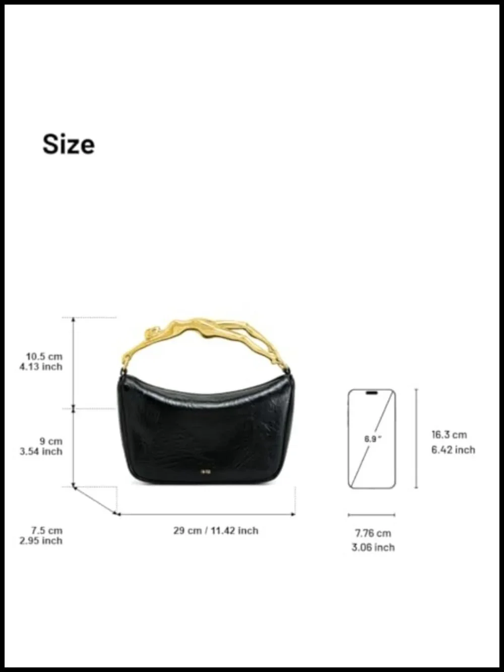 Vegan Leather Satchel Handbag with Top Handle and Detachable Crossbody Strap